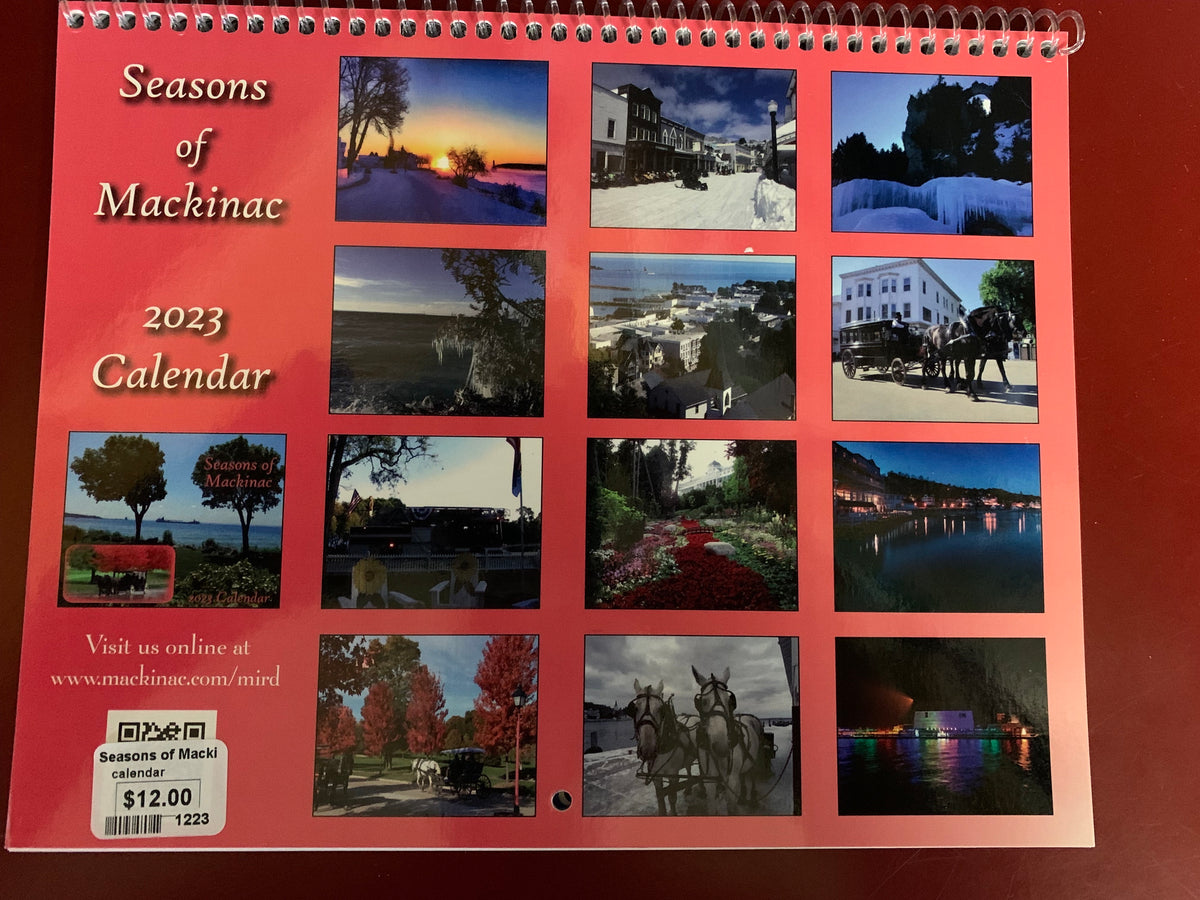 2023 Seasons of Mackinac calendar Balsam Shops