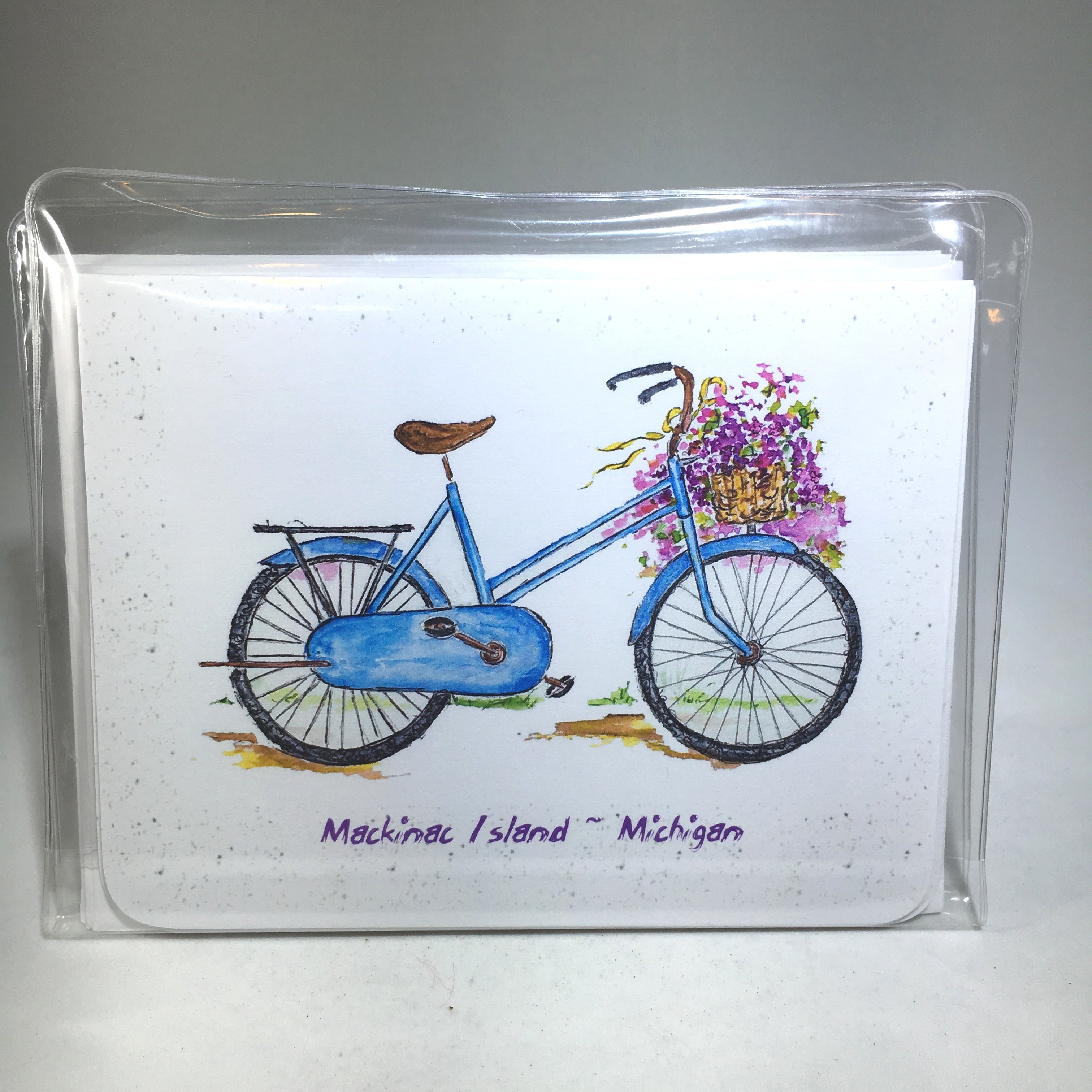 Bicycle Blue Note Card Bicycle Blue Note Card